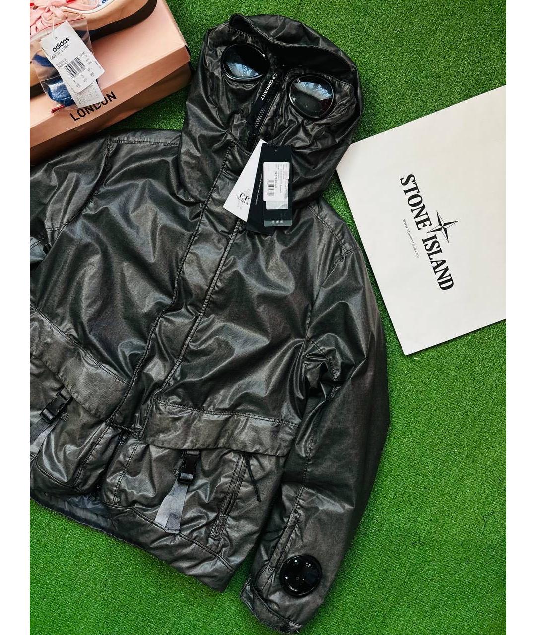 CP COMPANY Антрацитовая хлопковая куртка, фото 3