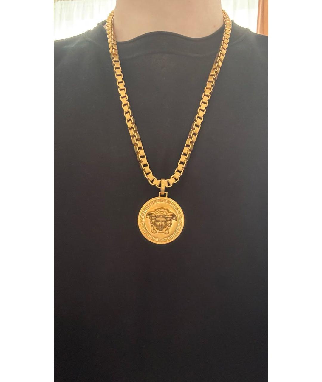 VERSACE Золотая латунная цепочка/подвеска, фото 3