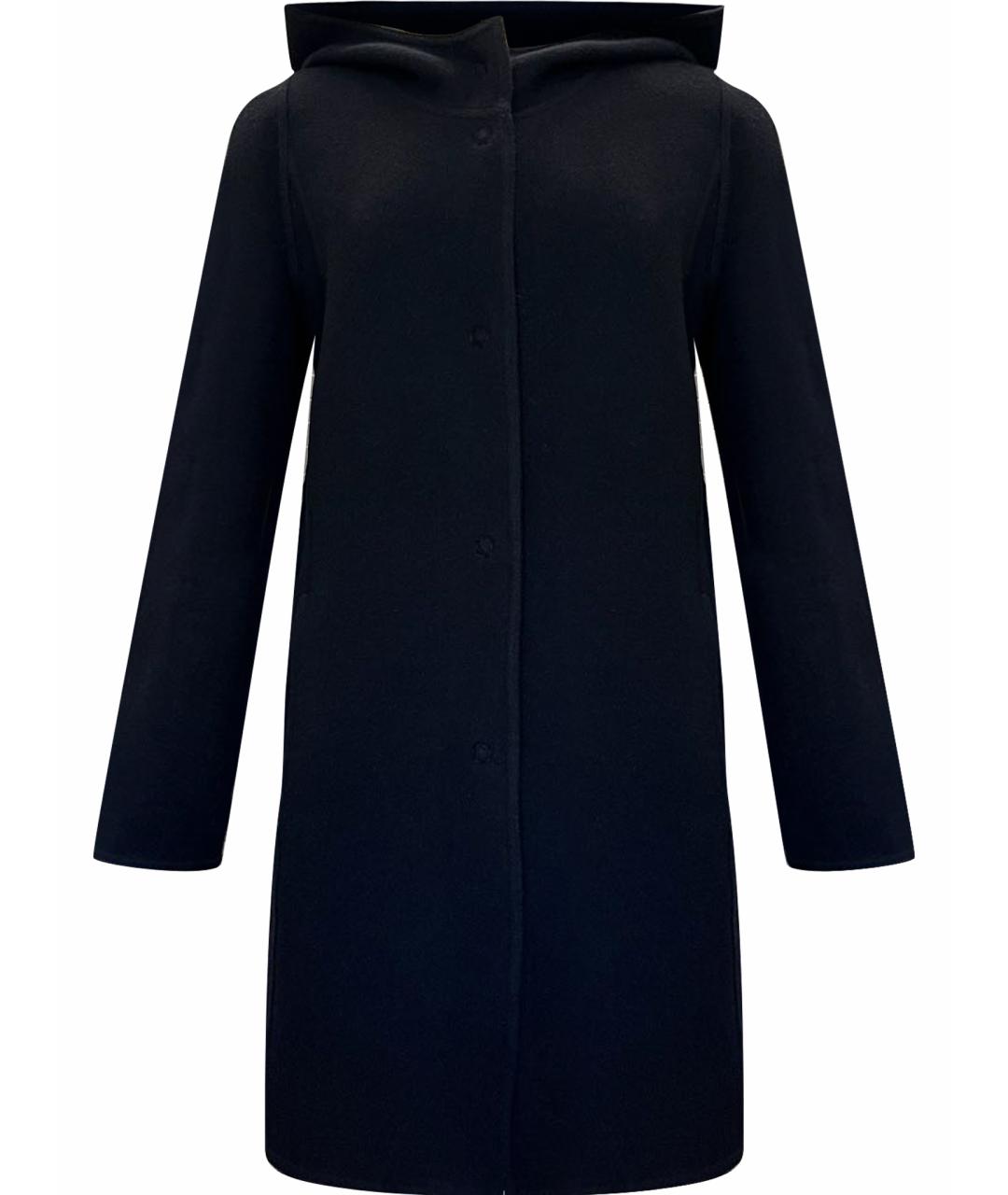 MAX MARA Темно-синее шерстяное пальто, фото 1