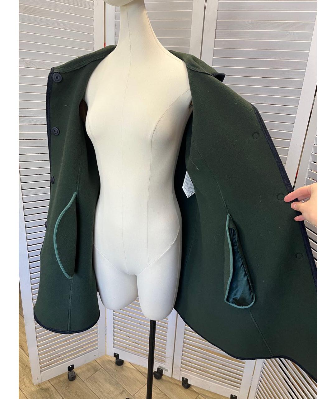 MAX MARA Темно-синее шерстяное пальто, фото 5