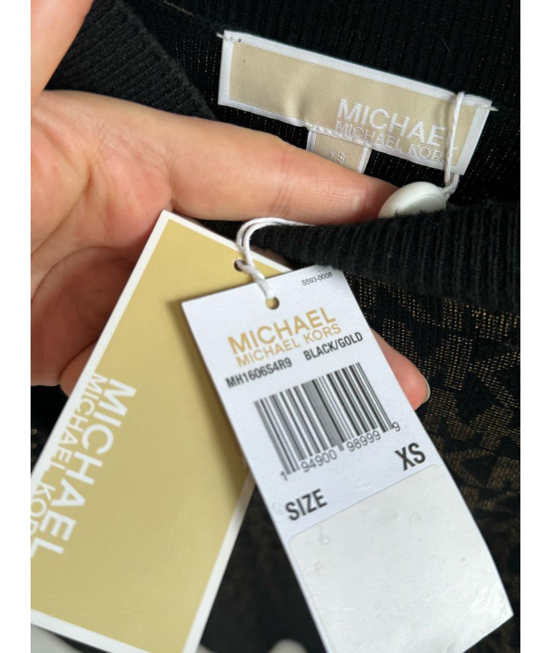 MICHAEL MICHAEL KORS Черный шерстяной джемпер / свитер, фото 6