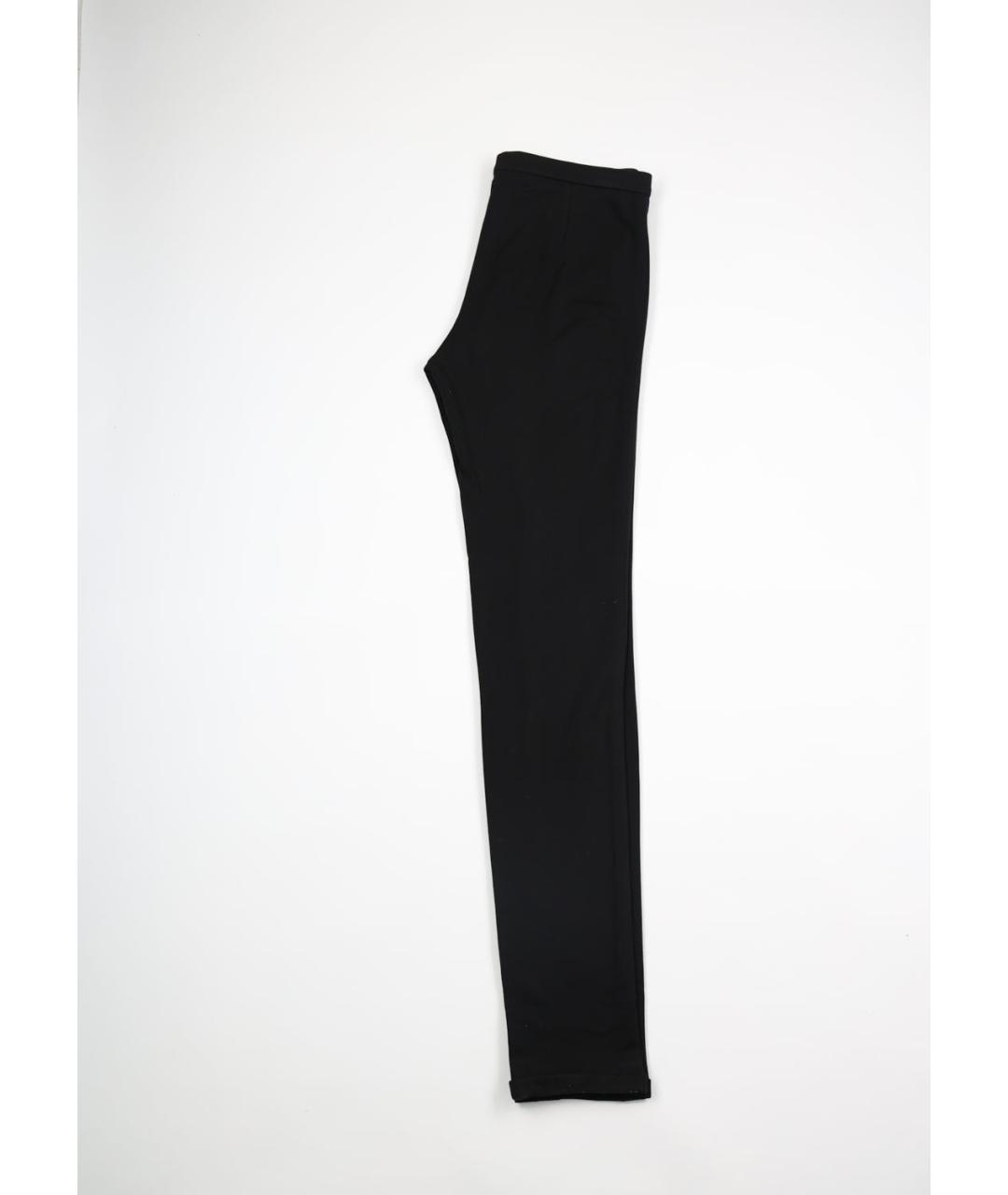 JIL SANDER Черные вискозные брюки узкие, фото 2