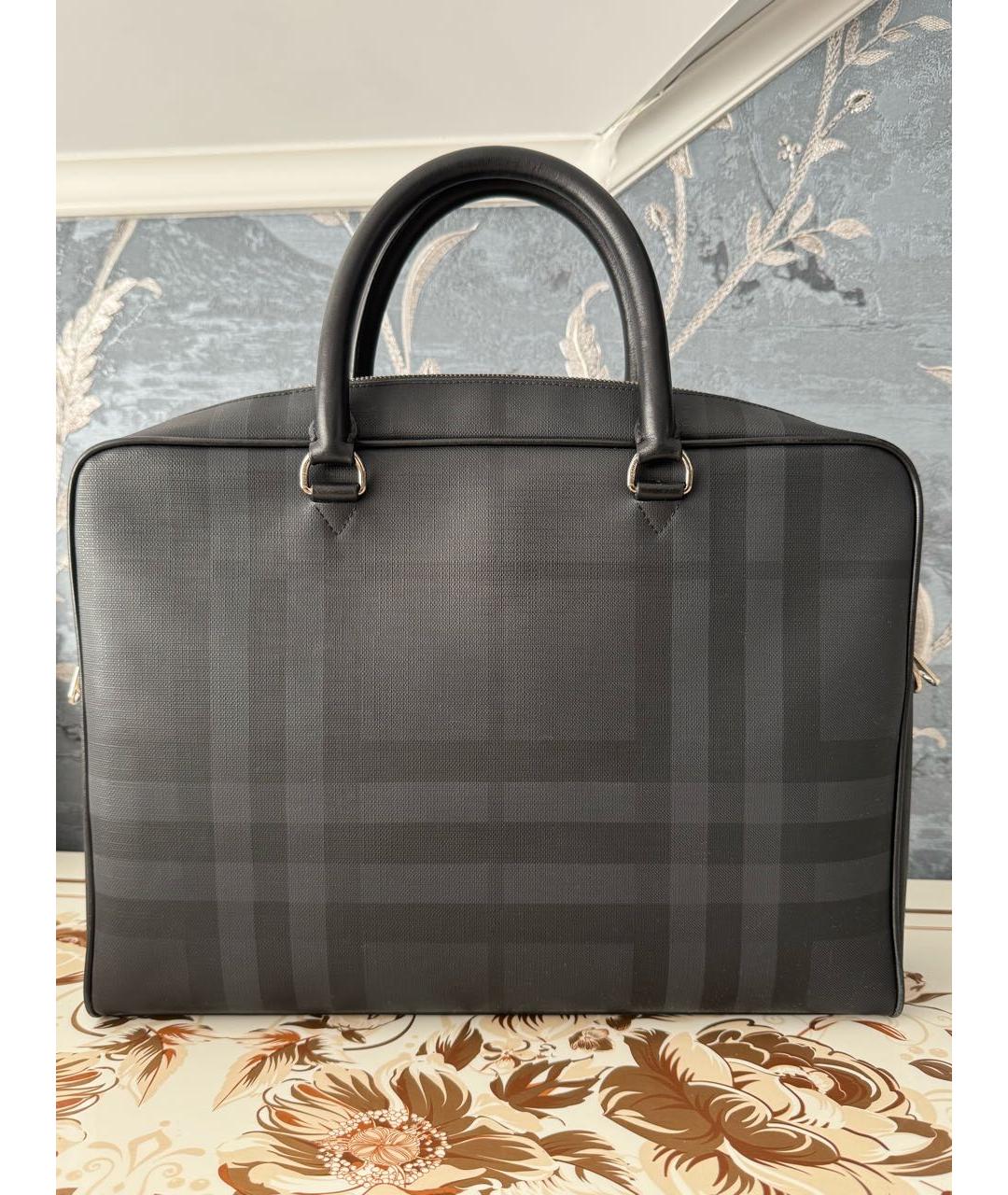 BURBERRY Черный портфель, фото 8