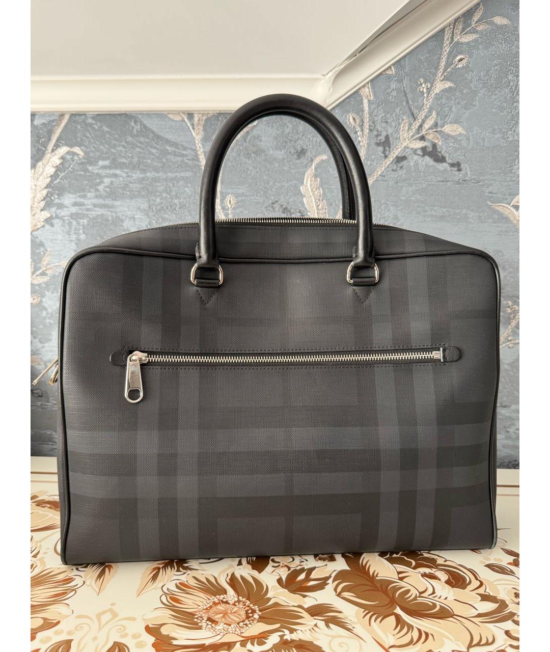 BURBERRY Черный портфель, фото 2