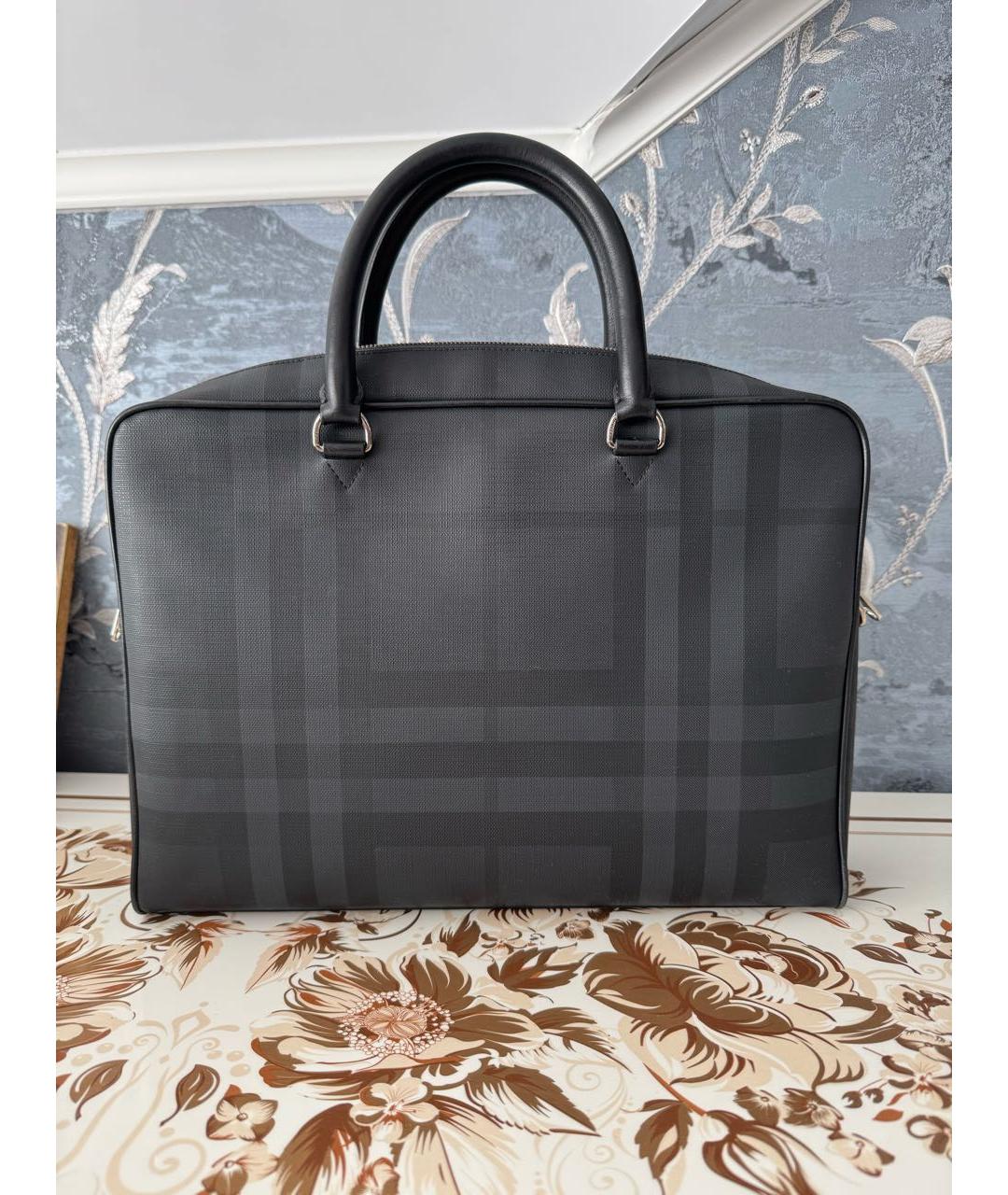 BURBERRY Черный портфель, фото 7