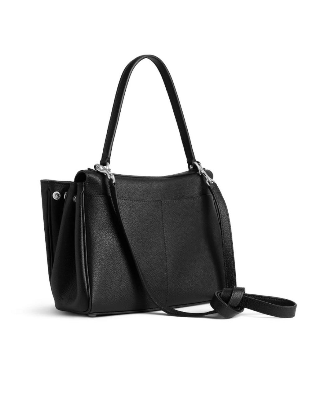 BALENCIAGA Черная кожаная сумка тоут, фото 3