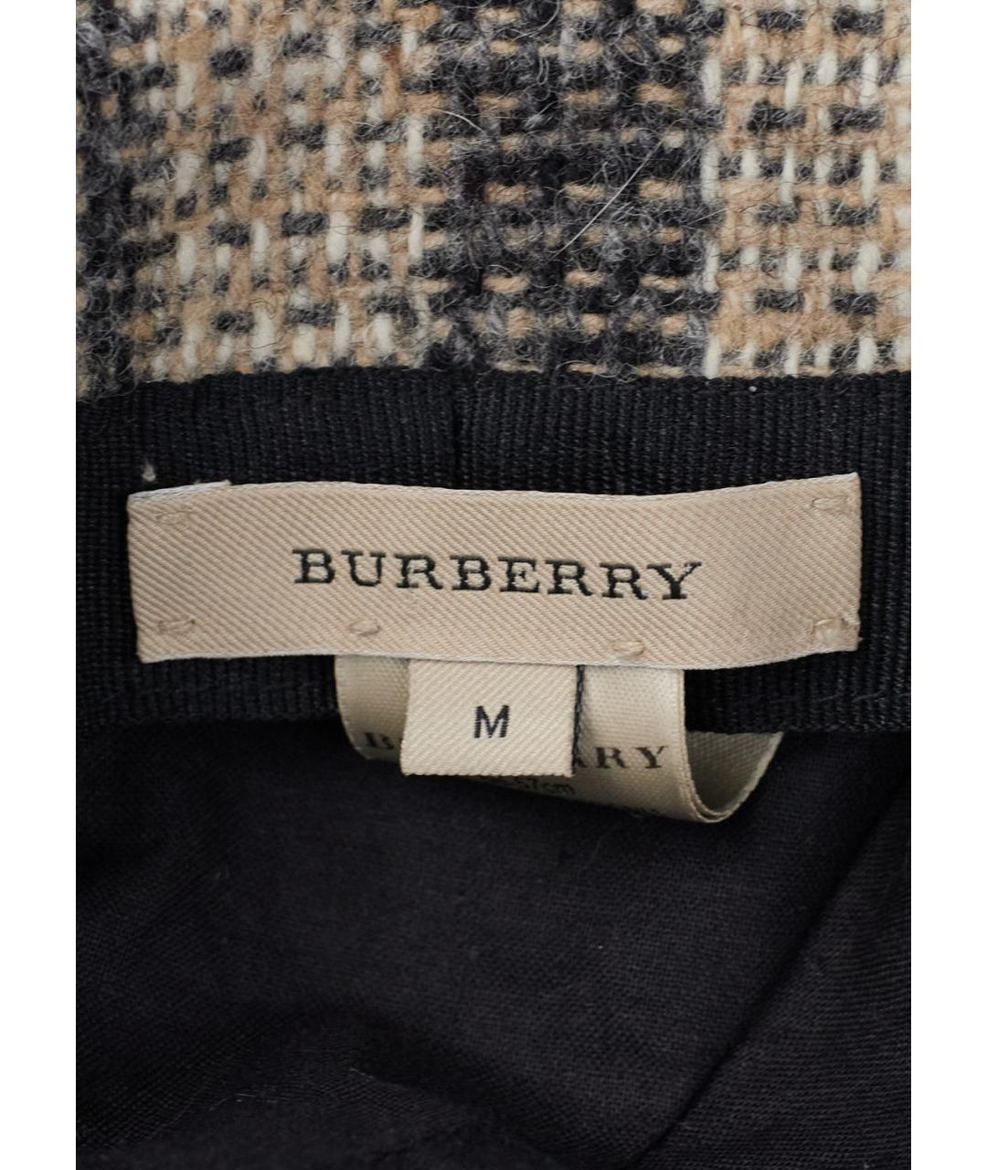 BURBERRY Бежевая шерстяная кепка, фото 5