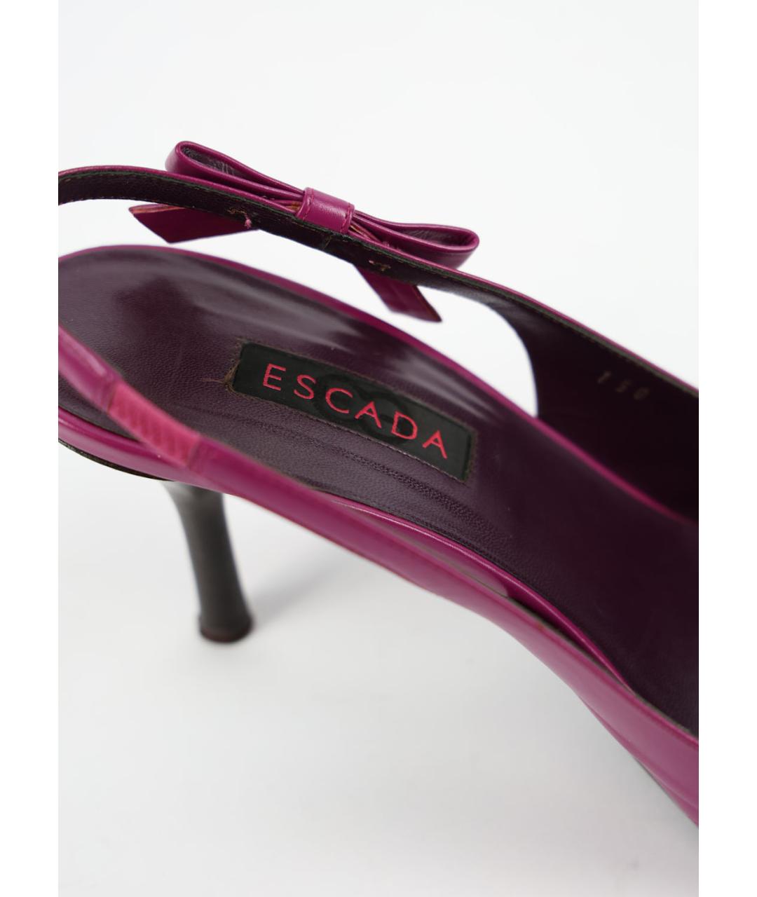 ESCADA Розовые кожаные туфли, фото 5