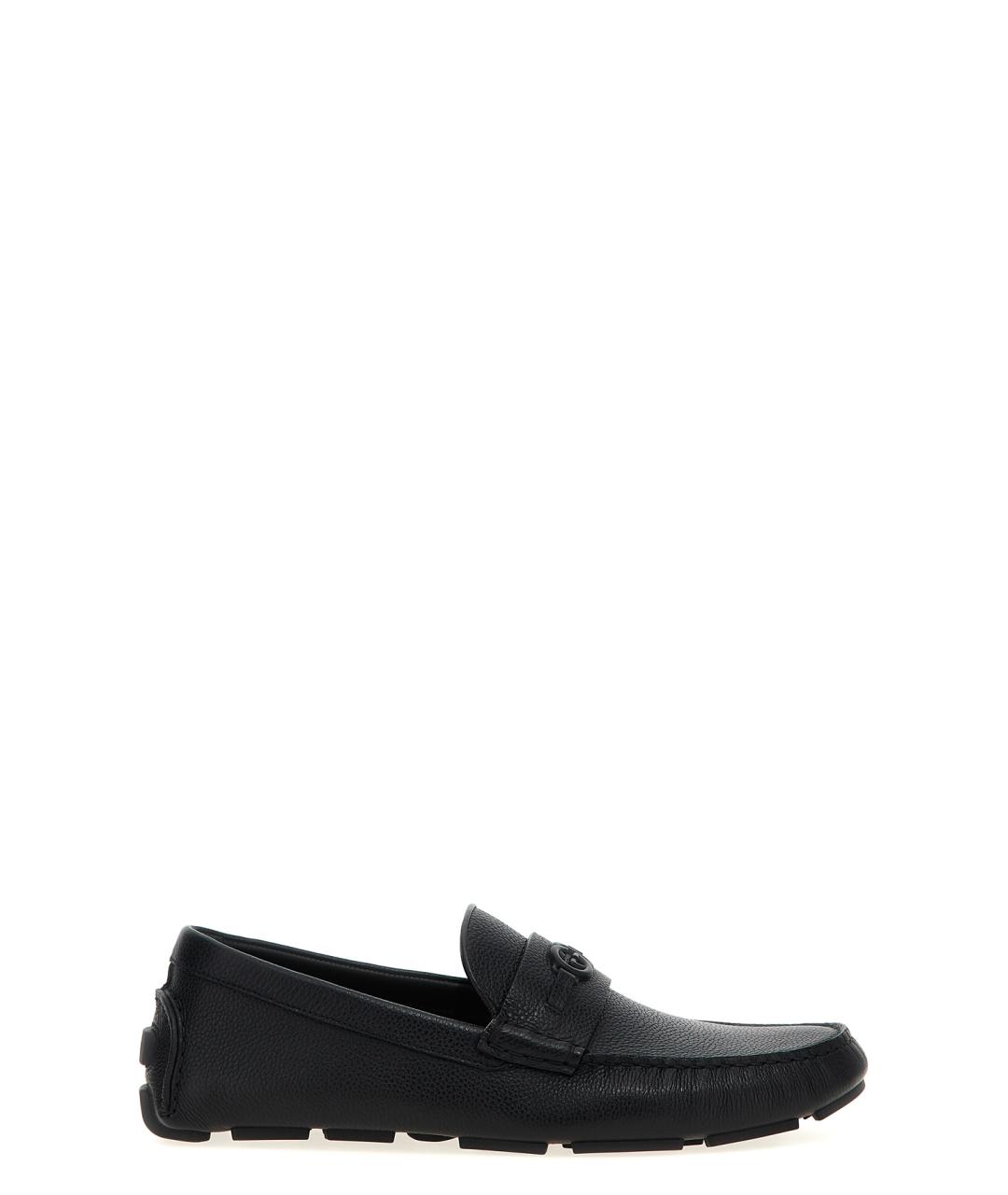 GUCCI Черные кожаные мокасины, фото 1