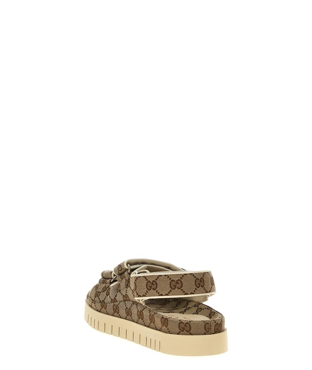 GUCCI Бежевые сандалии, фото 3
