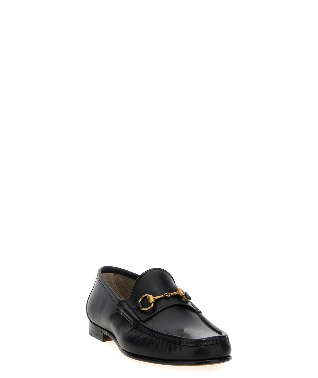 GUCCI Черные кожаные лоферы, фото 2