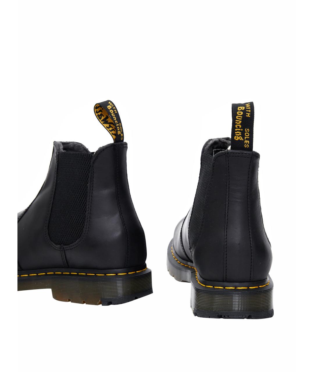DR. MARTENS Черные кожаные высокие ботинки, фото 6