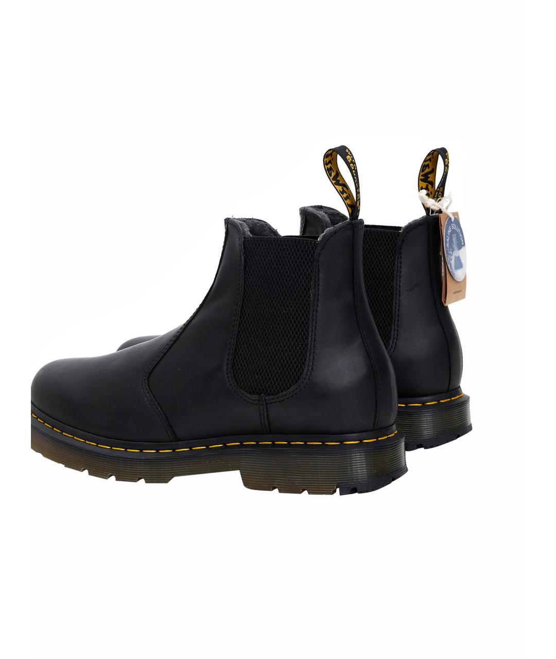 DR. MARTENS Черные кожаные высокие ботинки, фото 3