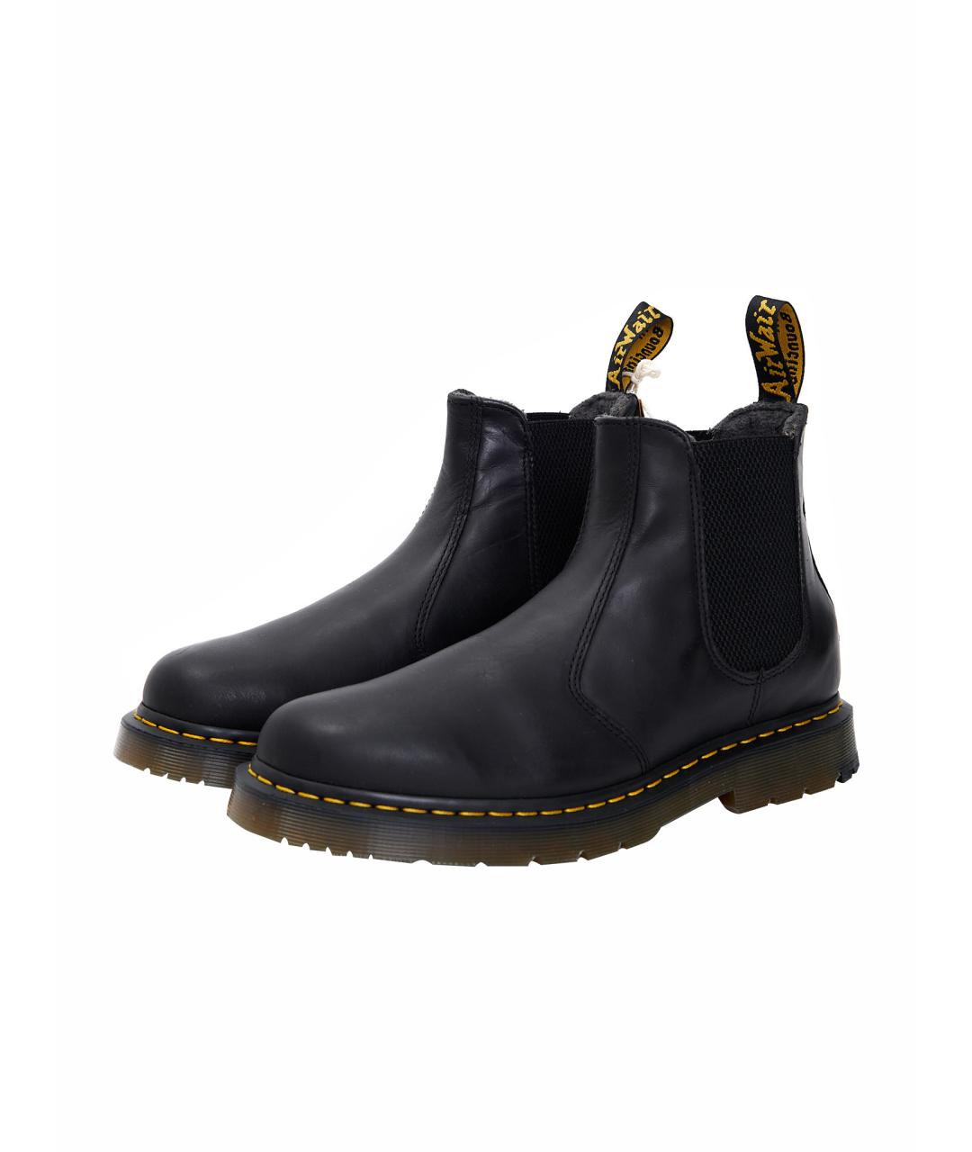 DR. MARTENS Черные кожаные высокие ботинки, фото 2