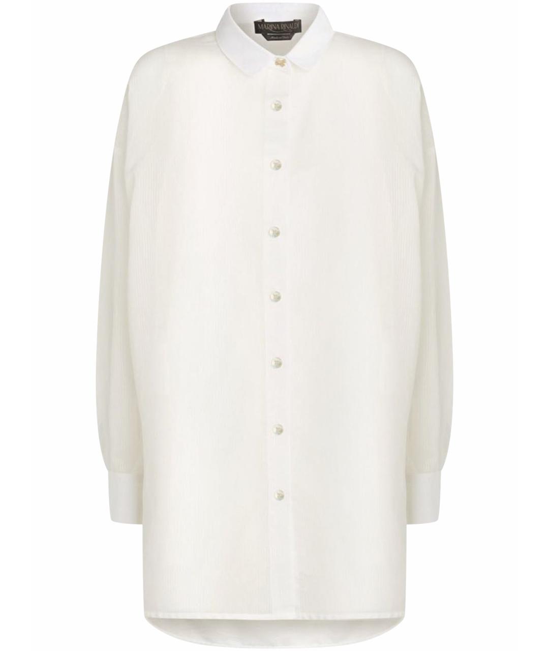 MAX MARA Белая хлопковая блузы, фото 1