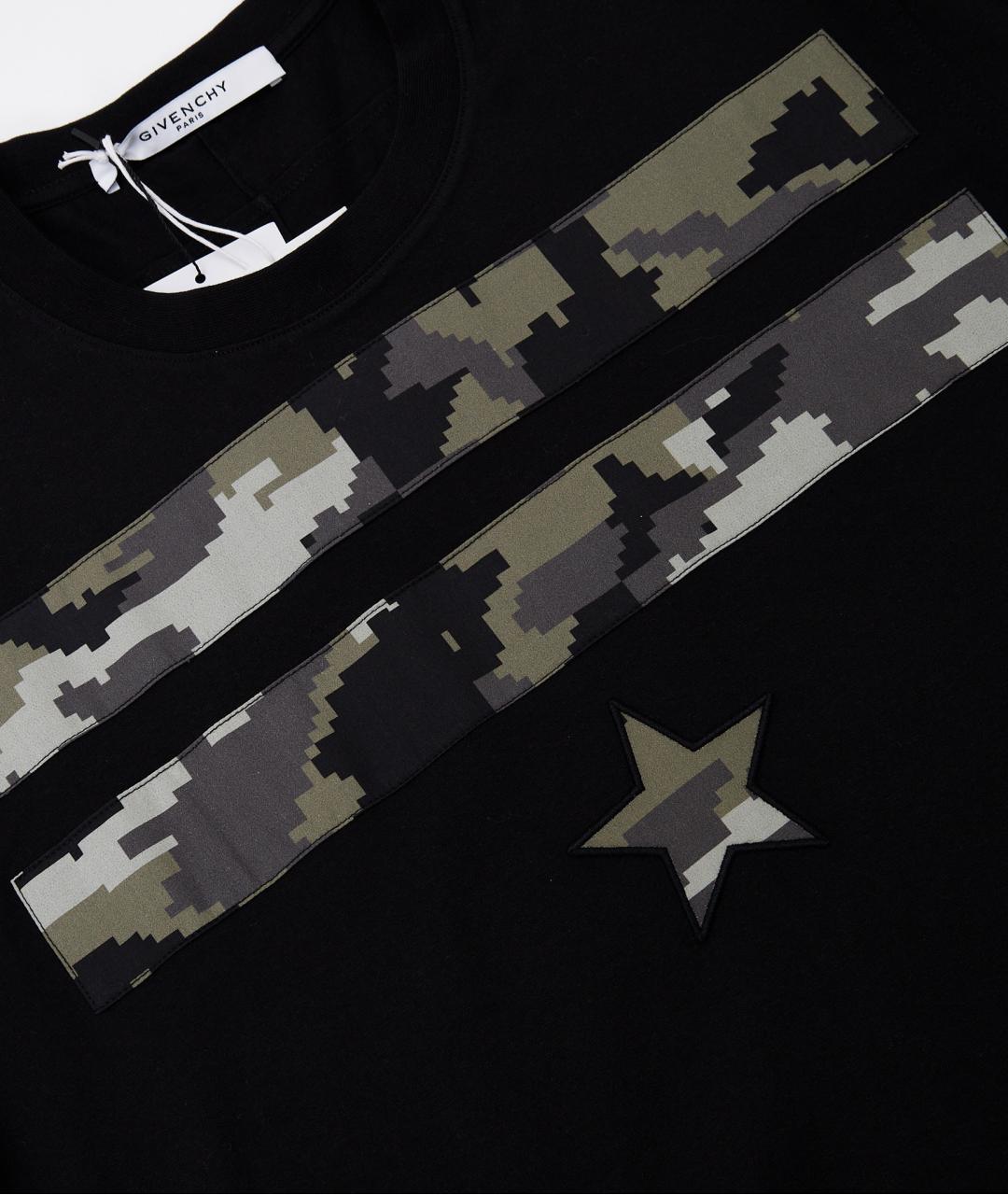 GIVENCHY Черная хлопковая футболка, фото 3