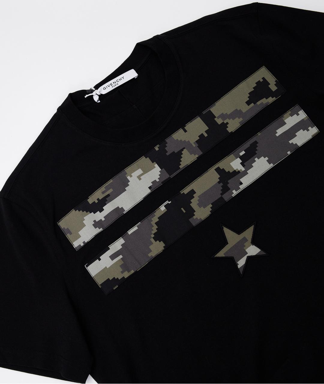 GIVENCHY Черная хлопковая футболка, фото 5