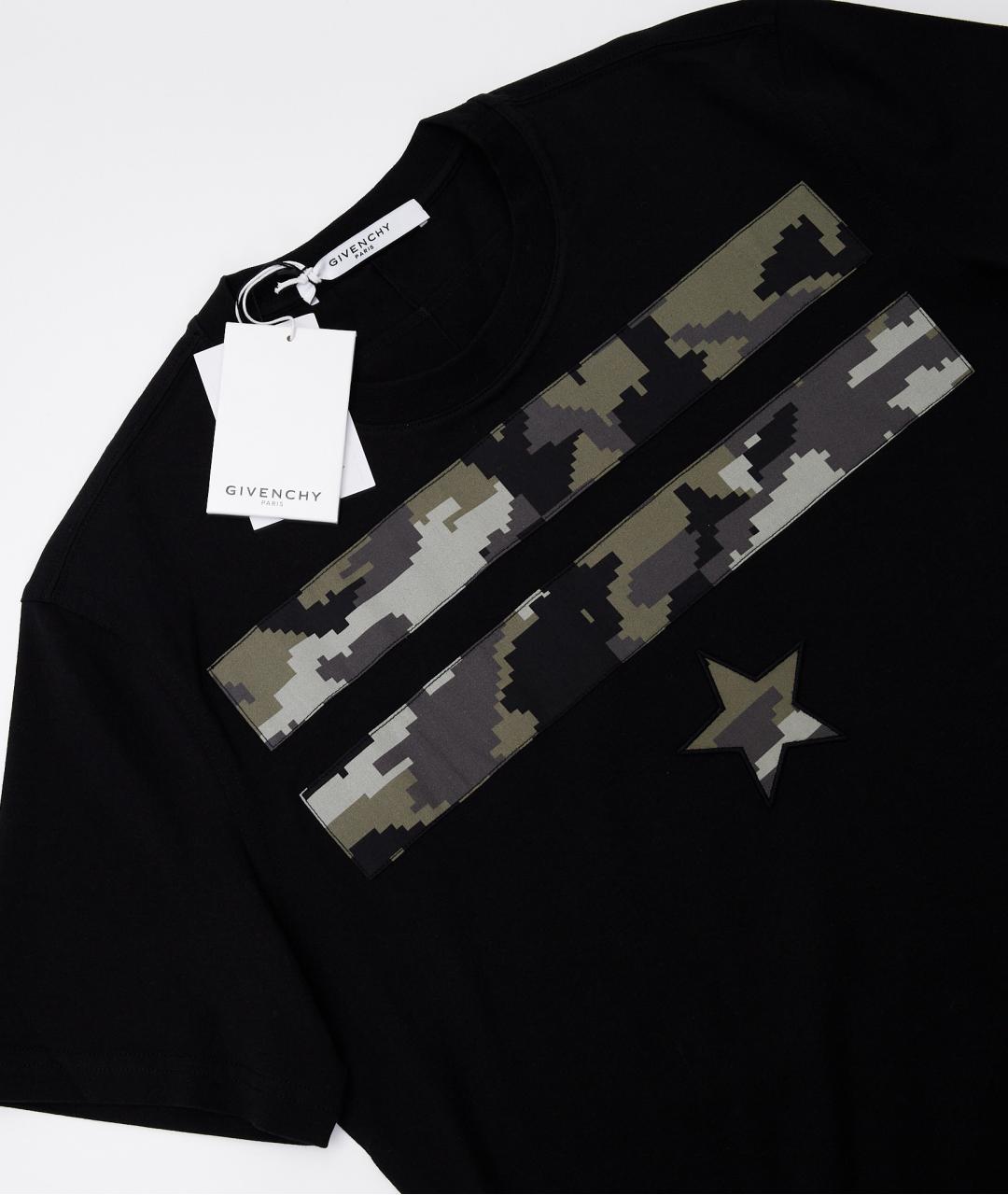 GIVENCHY Черная хлопковая футболка, фото 4