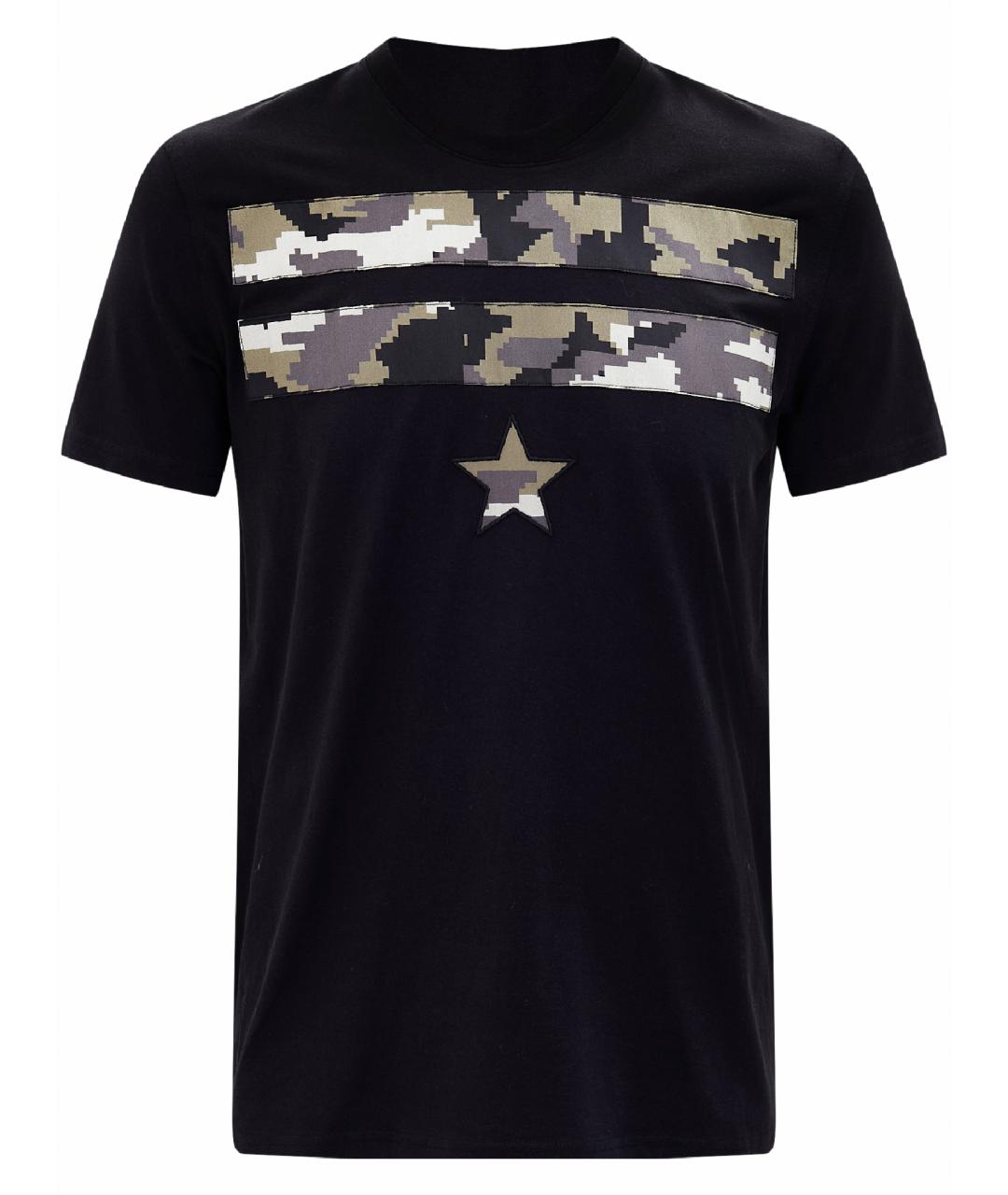 GIVENCHY Черная хлопковая футболка, фото 1