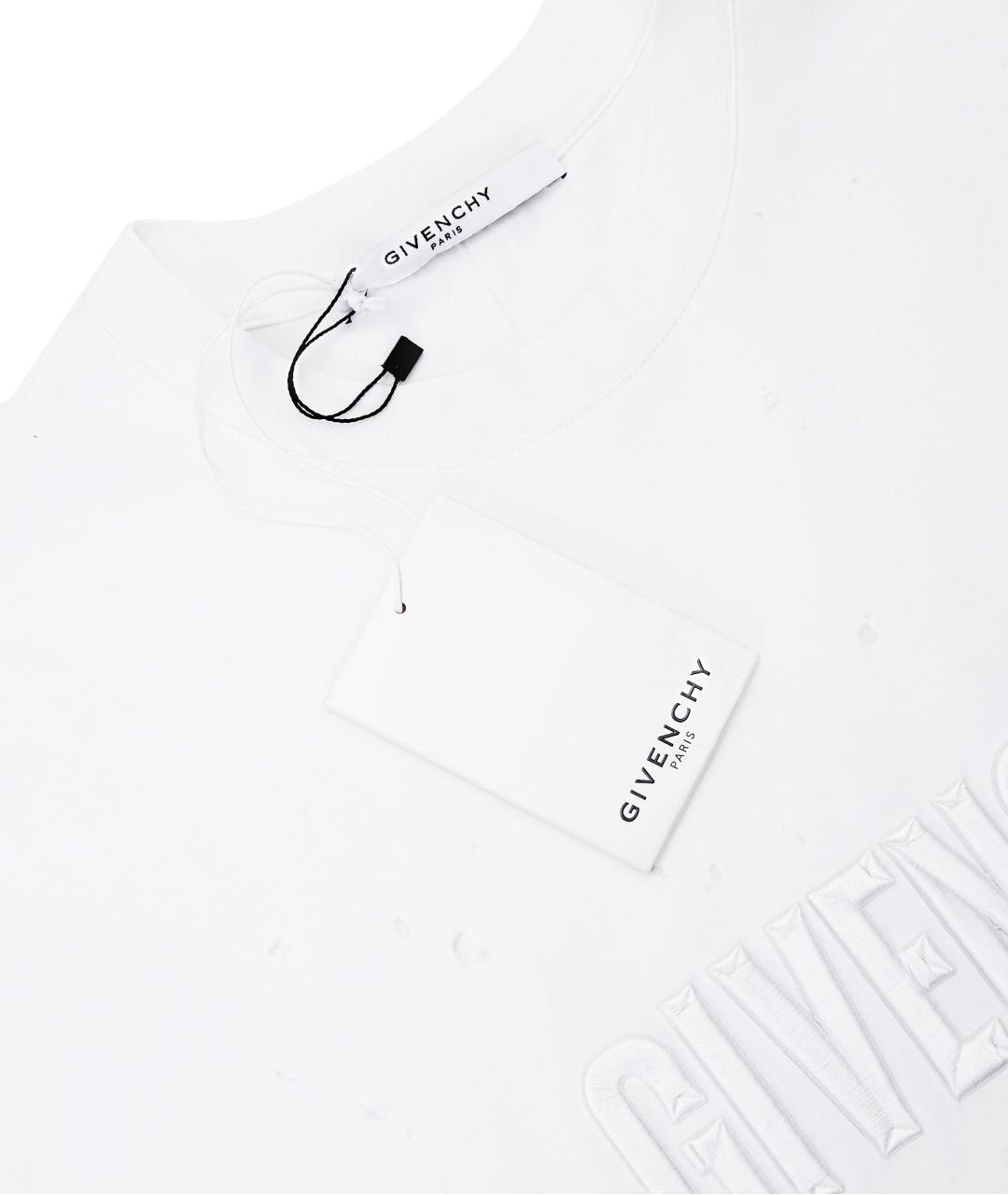 GIVENCHY Белая хлопковая футболка, фото 4
