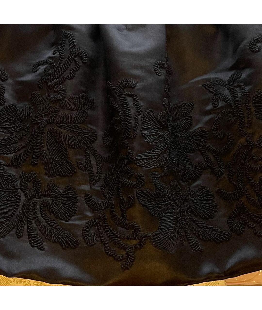 ERMANNO SCERVINO Черная вискозная юбка мини, фото 5