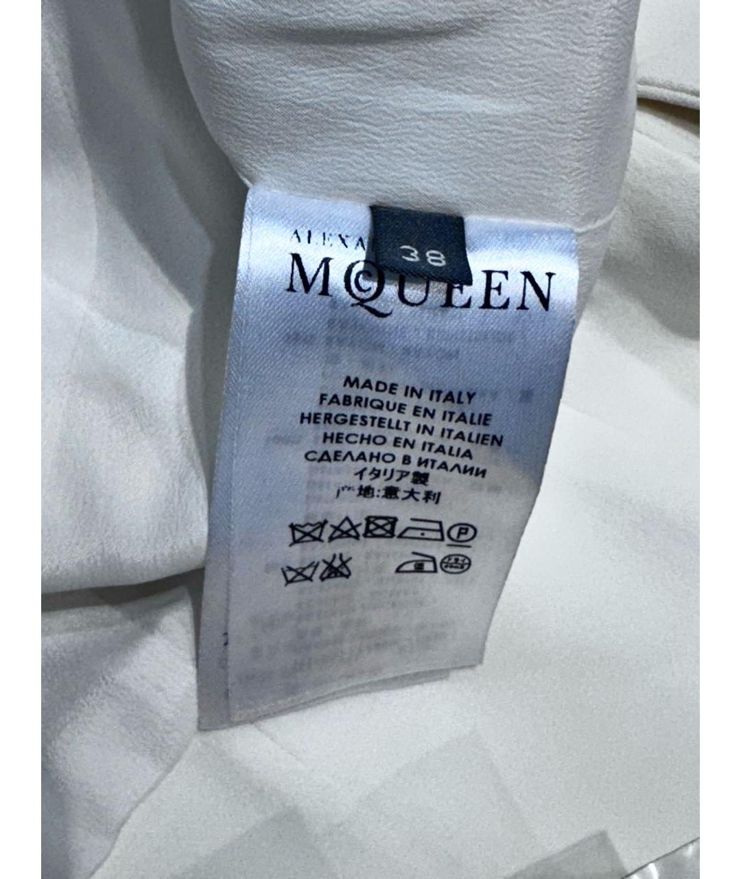 ALEXANDER MCQUEEN Белый вискозный жакет/пиджак, фото 7