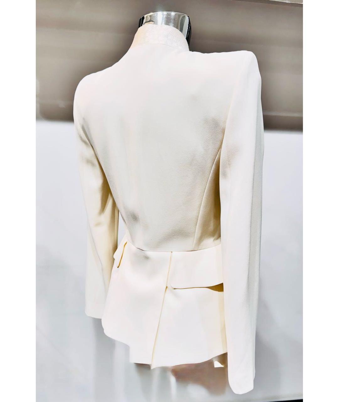ALEXANDER MCQUEEN Белый вискозный жакет/пиджак, фото 2