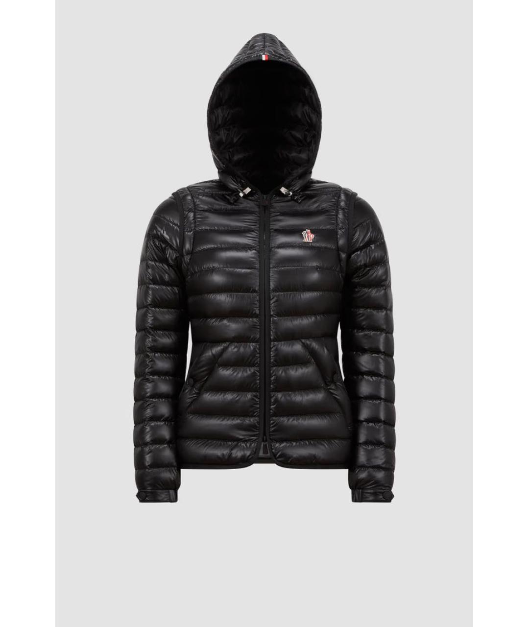 MONCLER GRENOBLE Черный синтетический пуховик, фото 8