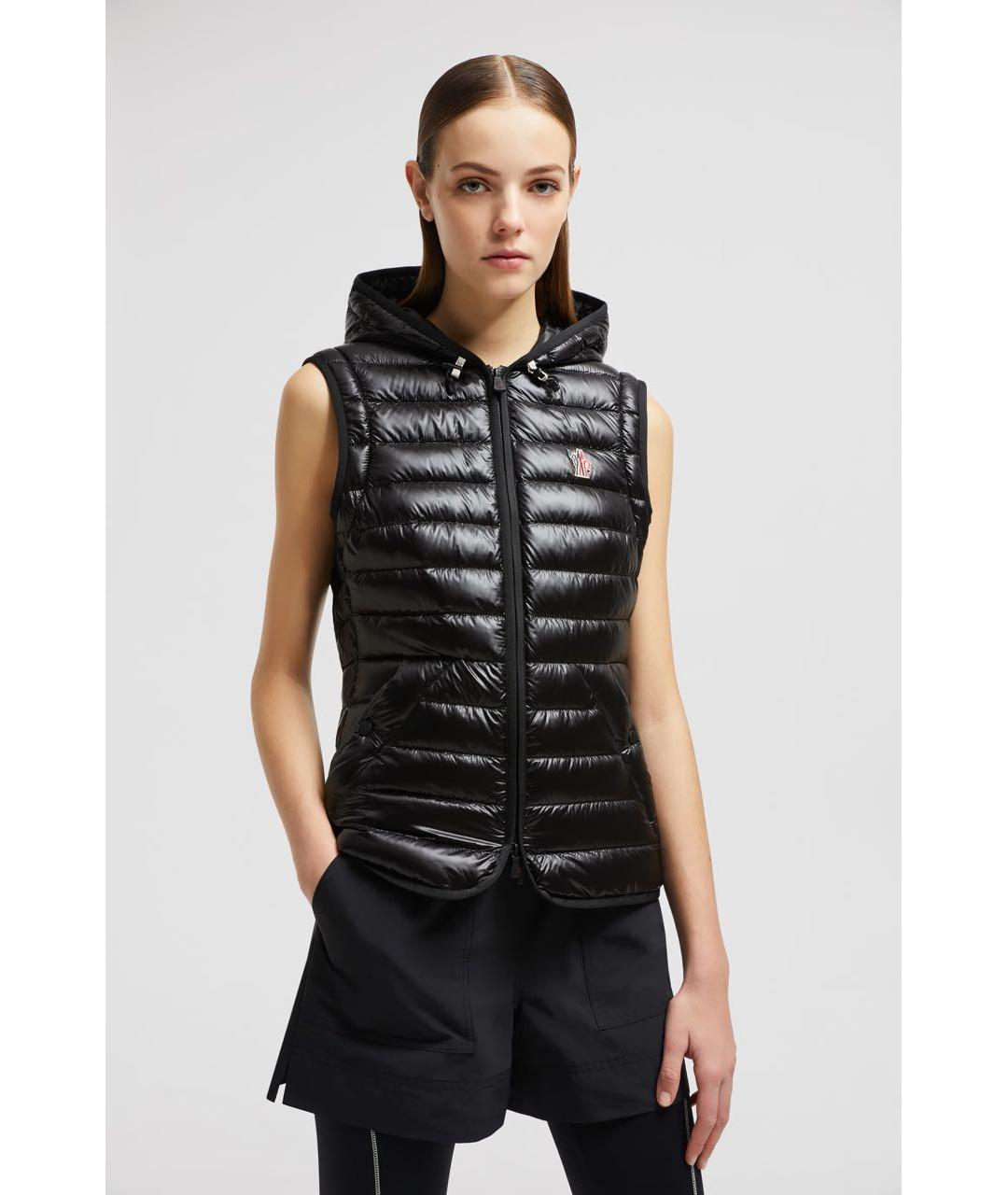 MONCLER GRENOBLE Черный синтетический пуховик, фото 3