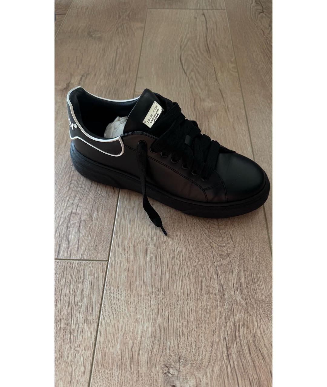3.1 PHILLIP LIM Черные кожаные кеды, фото 9