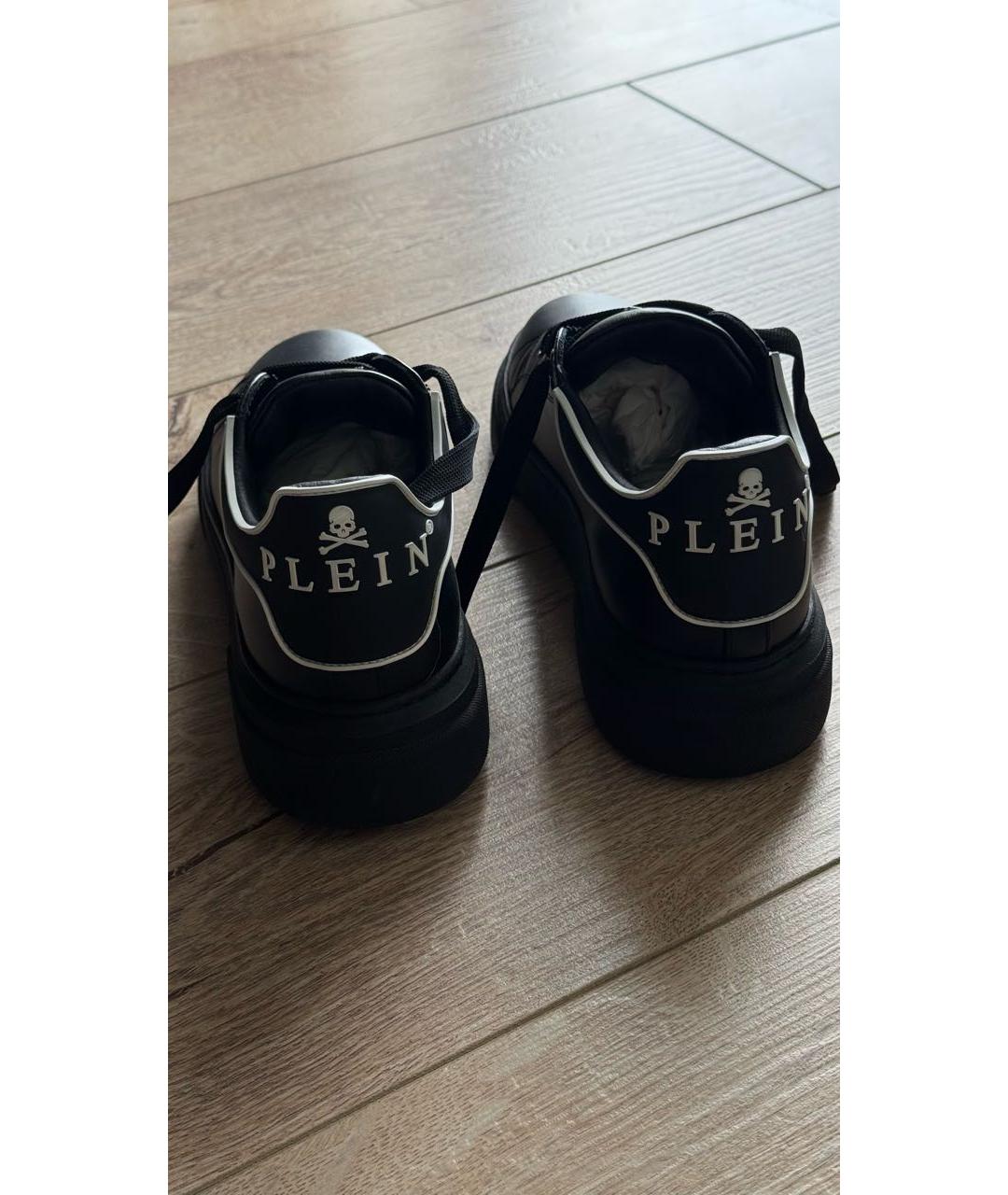 3.1 PHILLIP LIM Черные кожаные кеды, фото 4