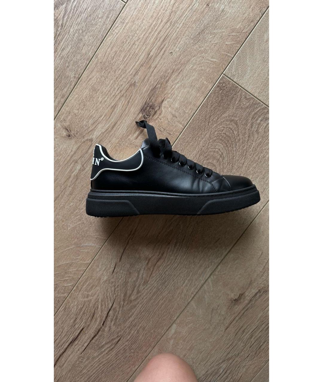 3.1 PHILLIP LIM Черные кожаные кеды, фото 8