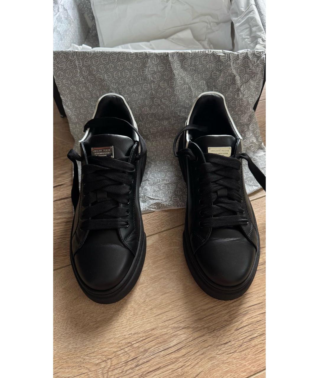 3.1 PHILLIP LIM Черные кожаные кеды, фото 2