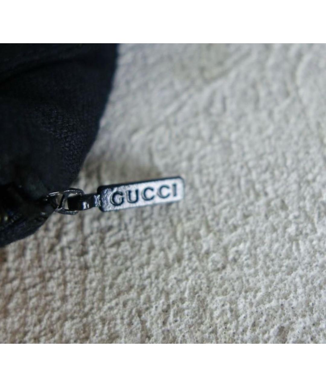 GUCCI Черное шерстяное повседневное платье, фото 4