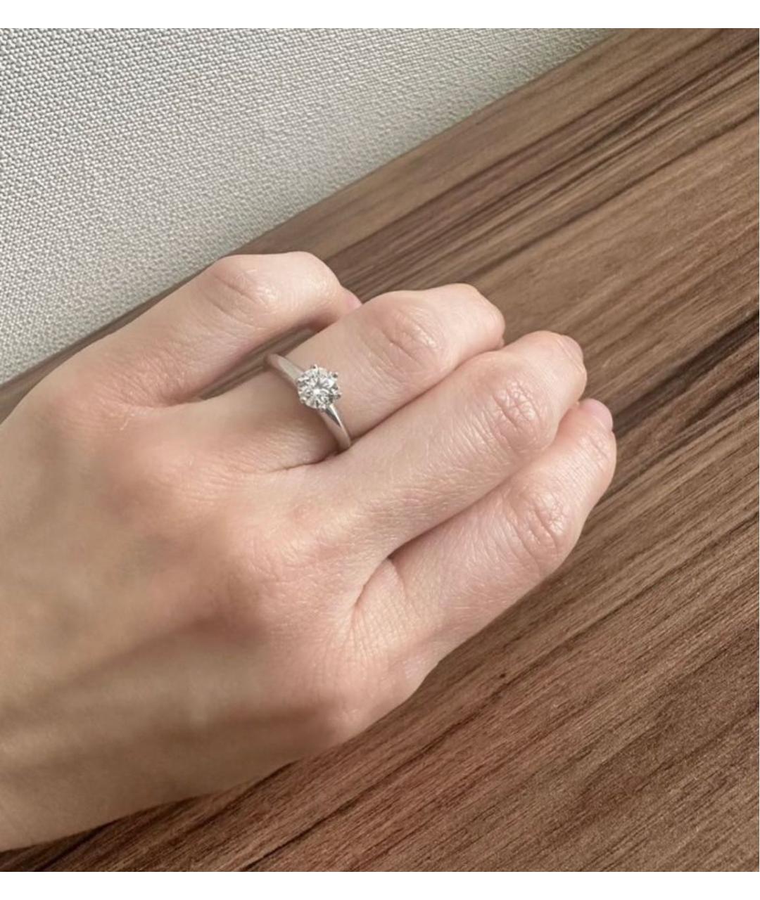 TIFFANY&CO Платиновое кольцо, фото 7