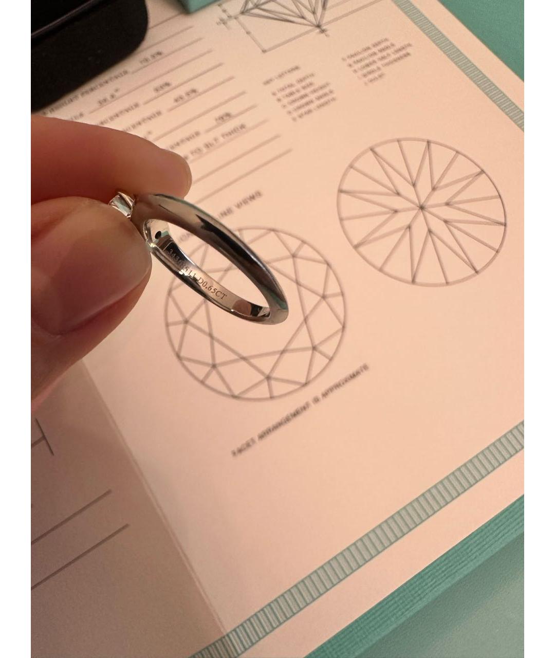 TIFFANY&CO Платиновое кольцо, фото 5