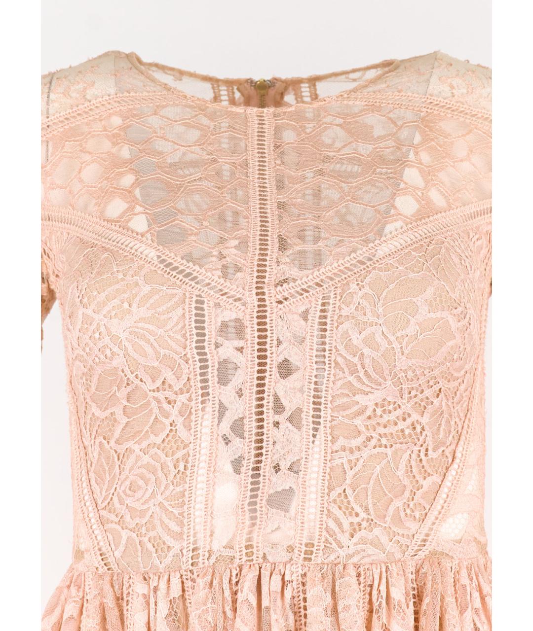 ELIE SAAB Бежевое хлопковое вечернее платье, фото 4