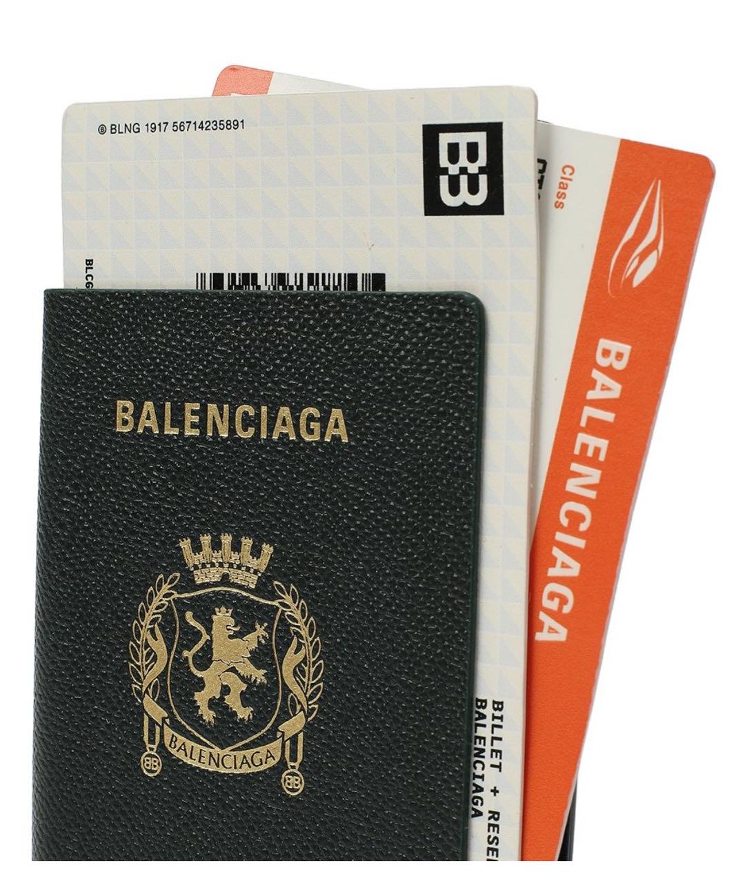 BALENCIAGA Зеленый кошелек, фото 2