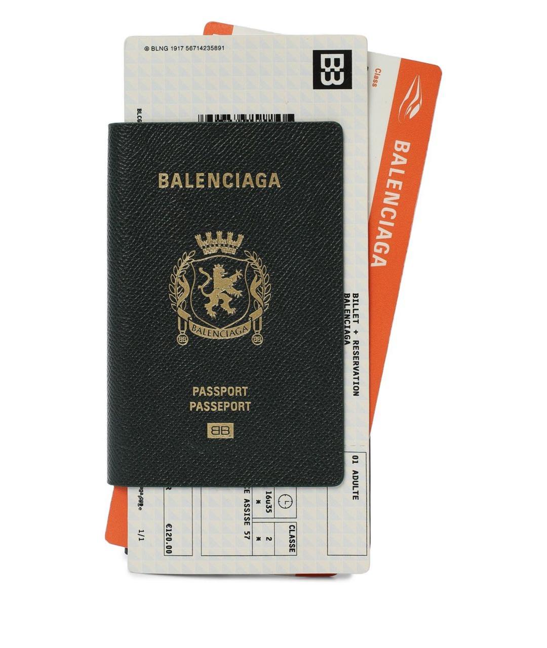 BALENCIAGA Зеленый кошелек, фото 5