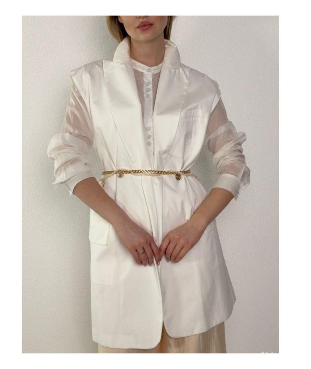 SPORTMAX Белый хлопковый жилет, фото 6