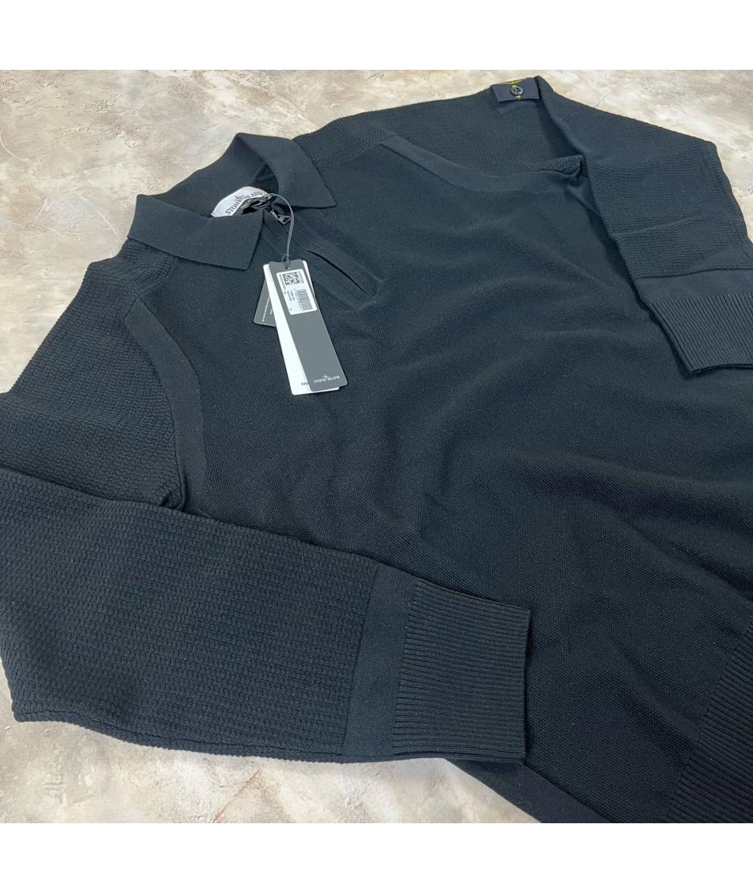 STONE ISLAND Черный шерстяной джемпер / свитер, фото 3