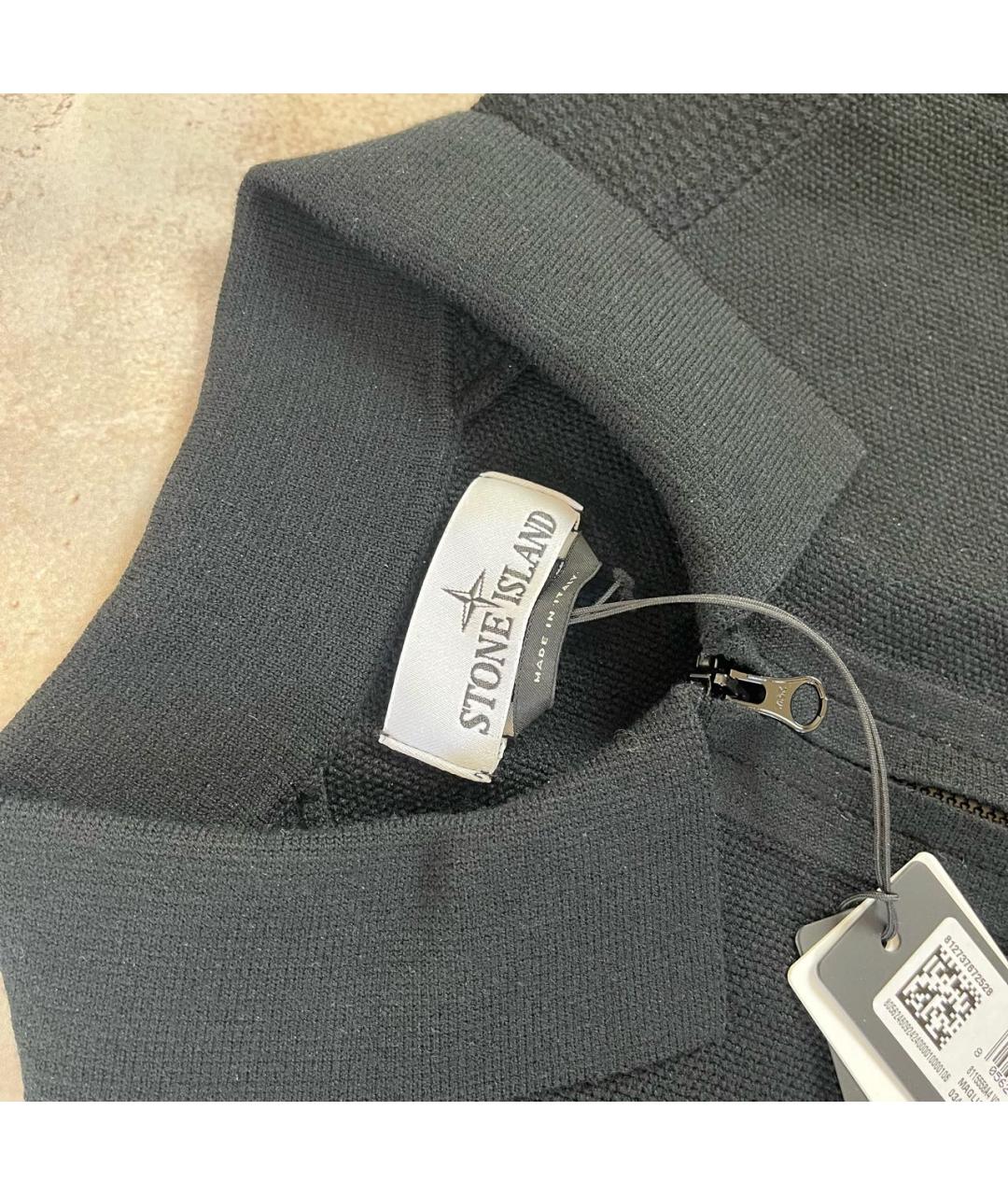 STONE ISLAND Черный шерстяной джемпер / свитер, фото 4