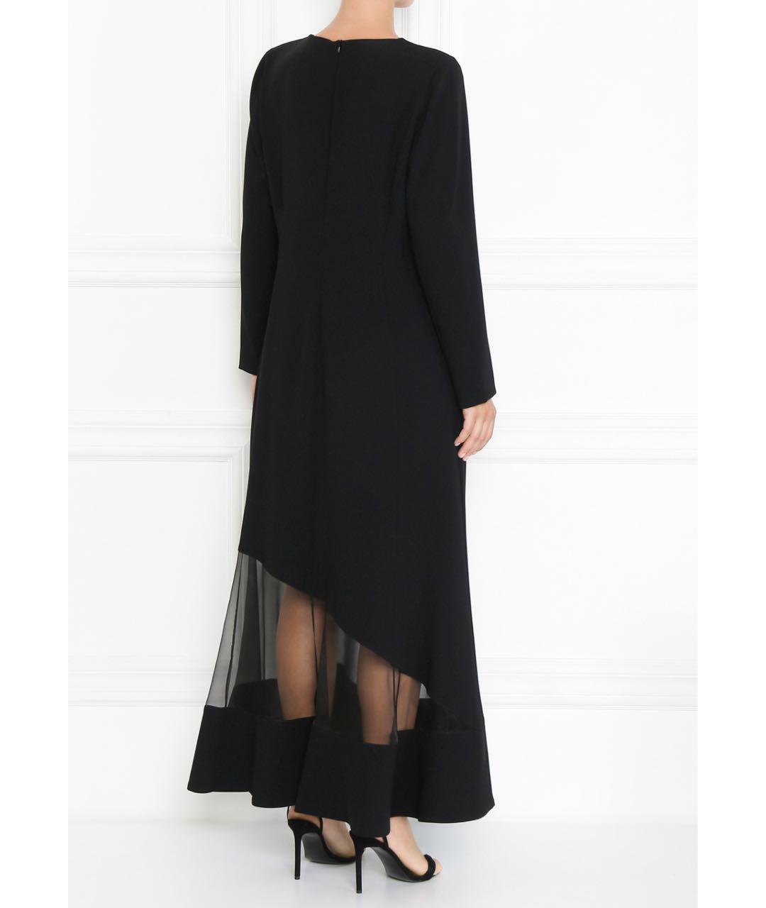 MAX MARA Черное ацетатное вечернее платье, фото 2