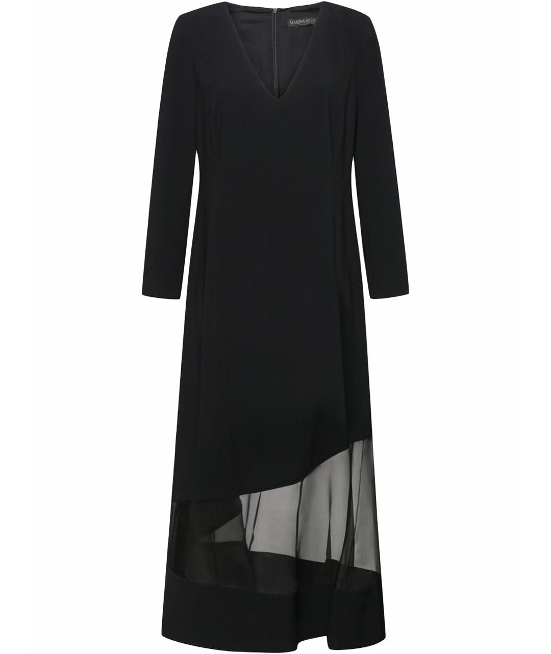 MAX MARA Черное ацетатное вечернее платье, фото 1
