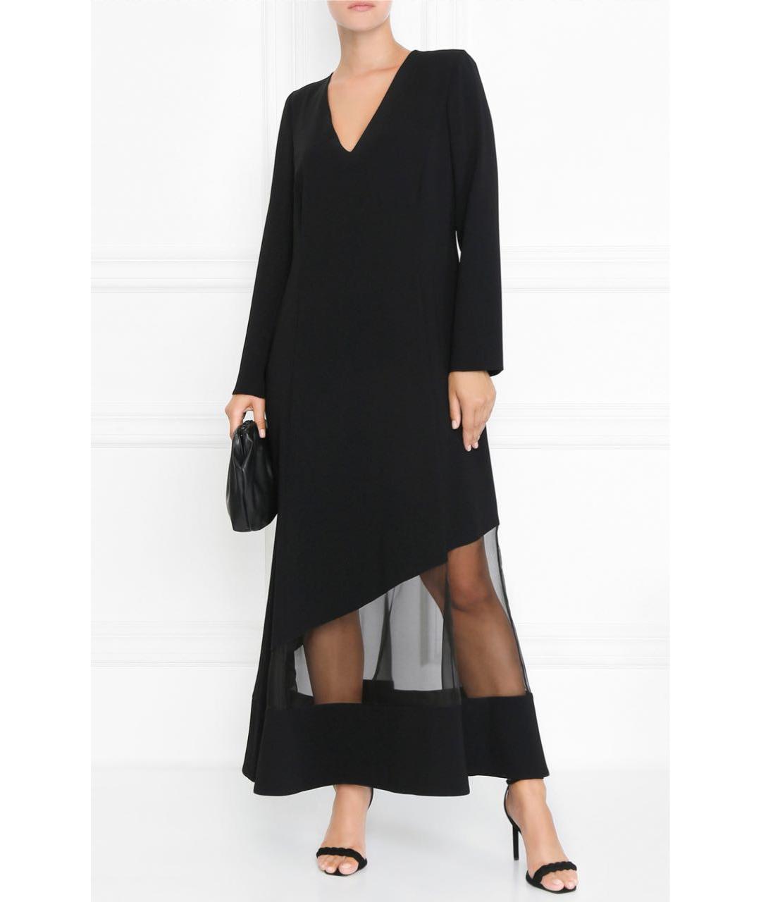 MAX MARA Черное ацетатное вечернее платье, фото 4