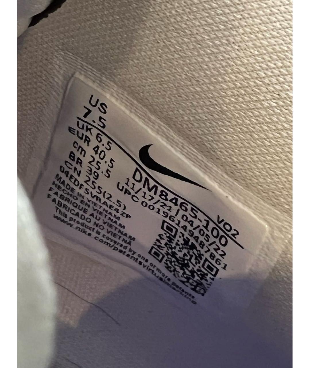 NIKE Белые кожаные кроссовки, фото 6