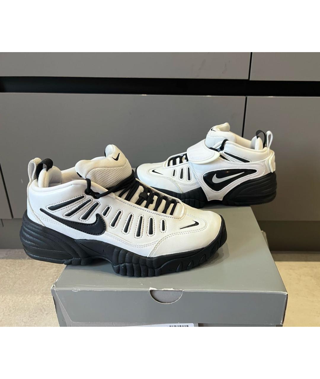 NIKE Белые кожаные кроссовки, фото 5