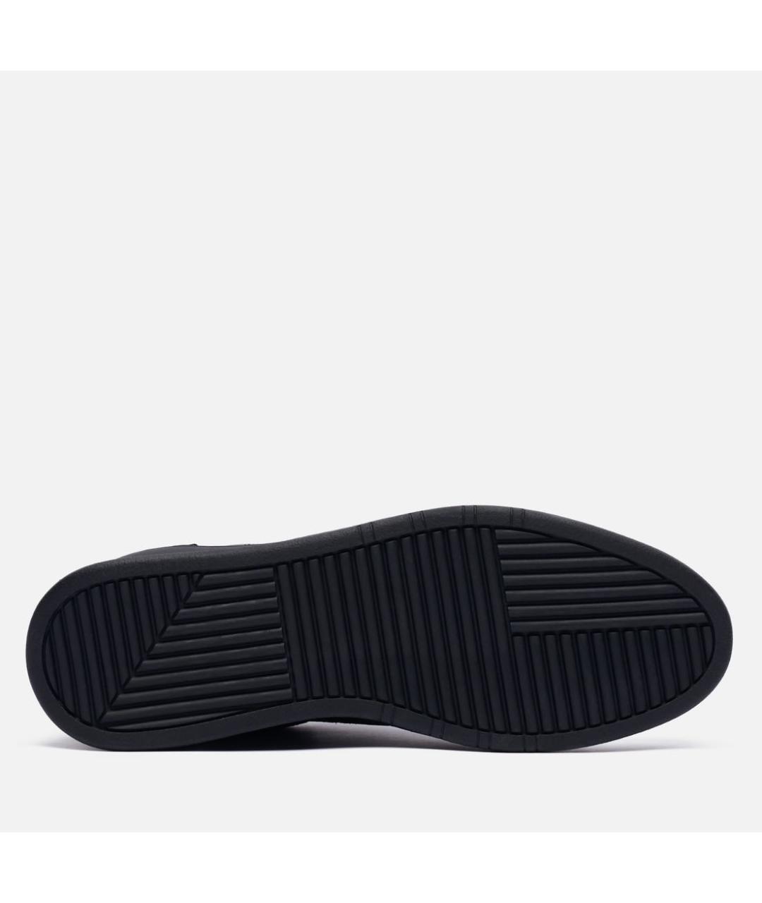 Filling pieces Черные кожаные высокие кроссовки / кеды, фото 6