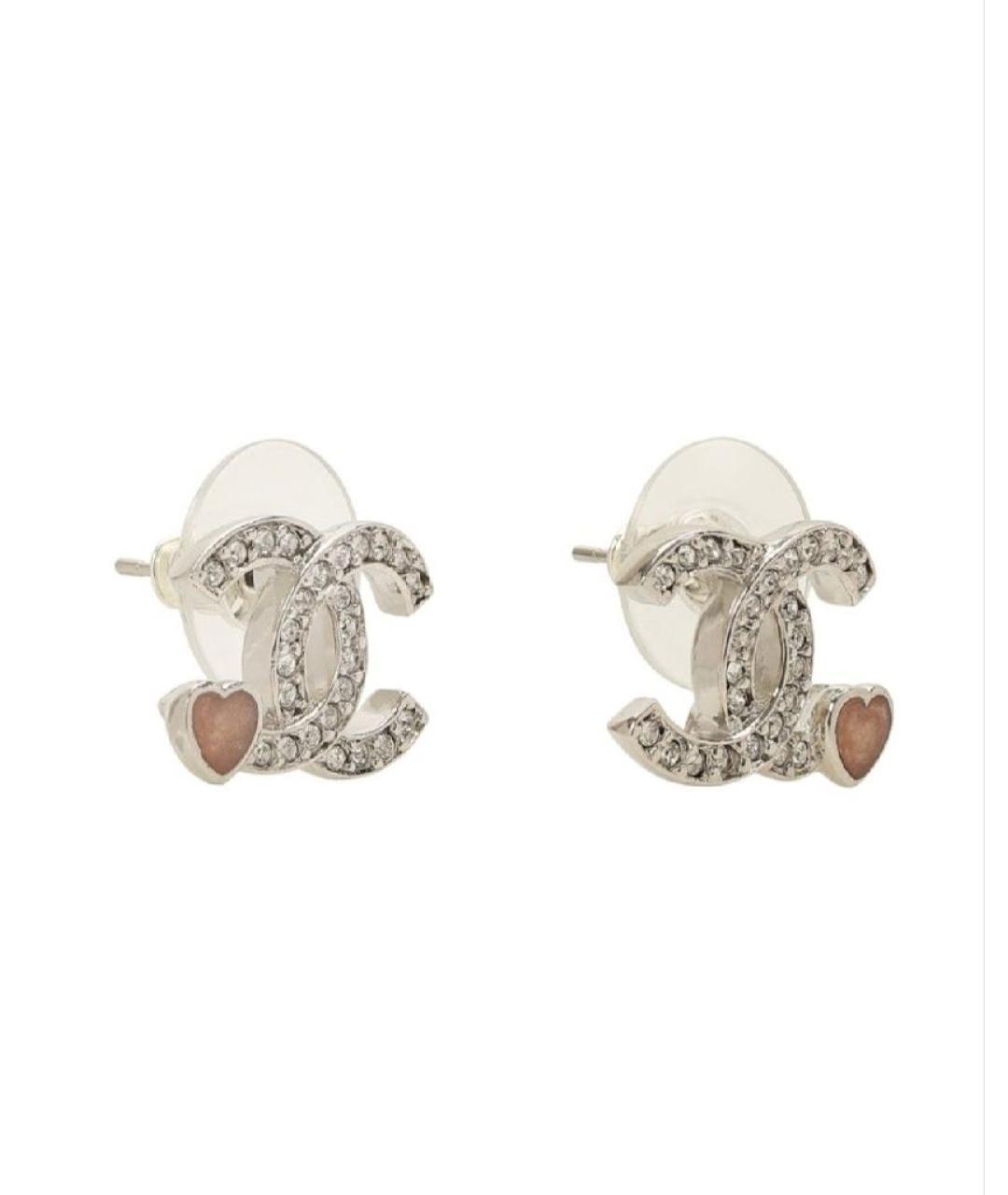 CHANEL Серебряные металлические серьги, фото 2