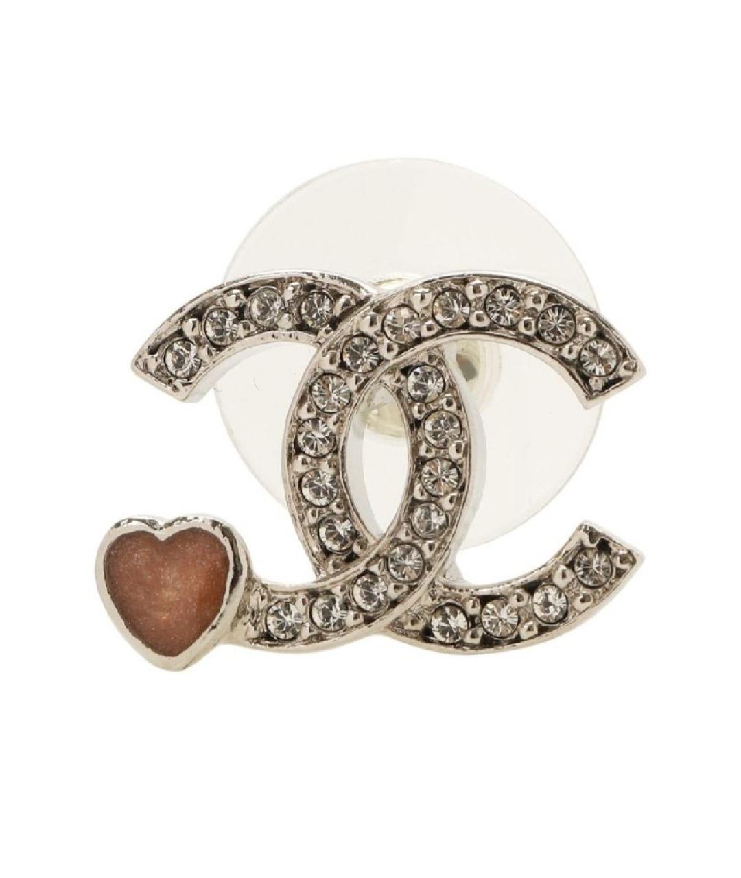 CHANEL Серебряные металлические серьги, фото 3